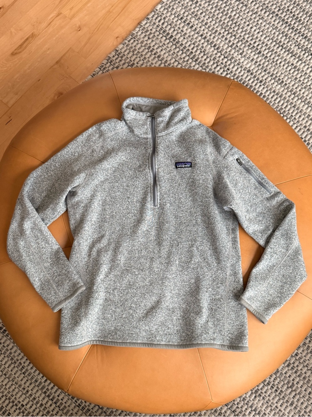 Patagonia Classic Light Gray Half-Zip Fleece Pullover